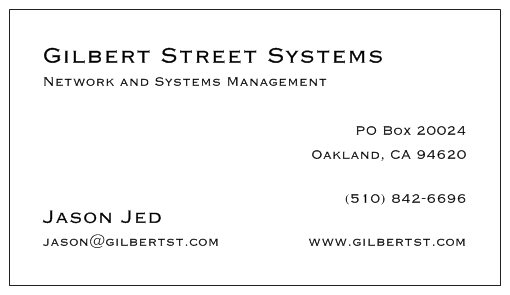 Gilbert Street Systems